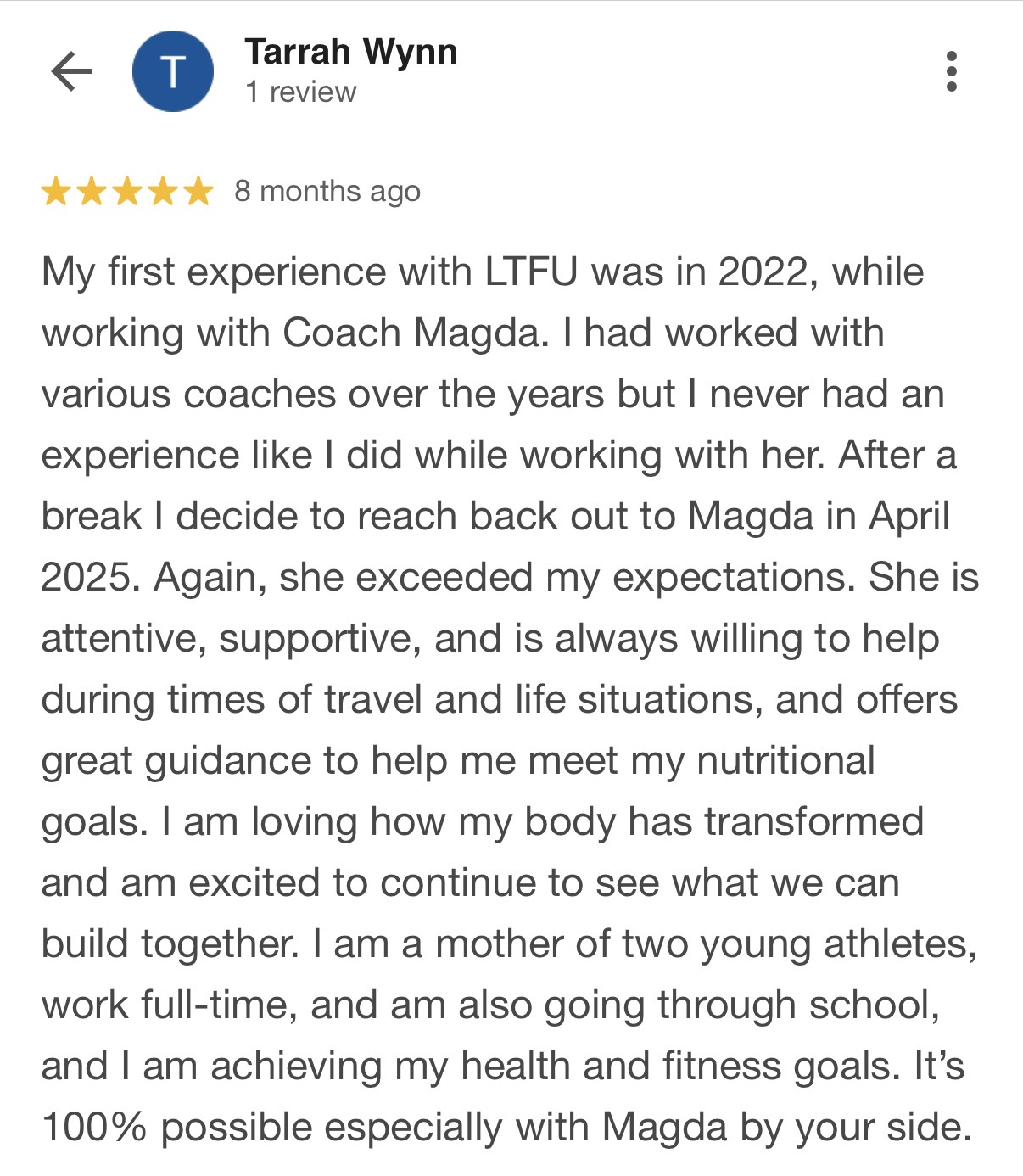 Client review