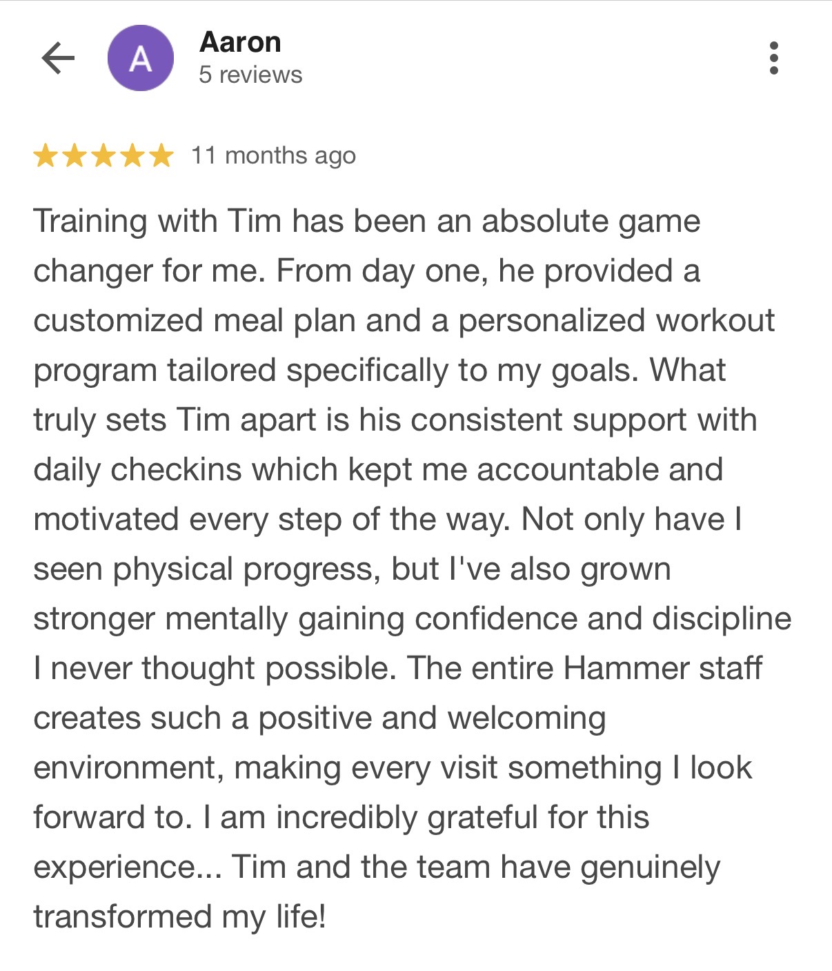 Client review