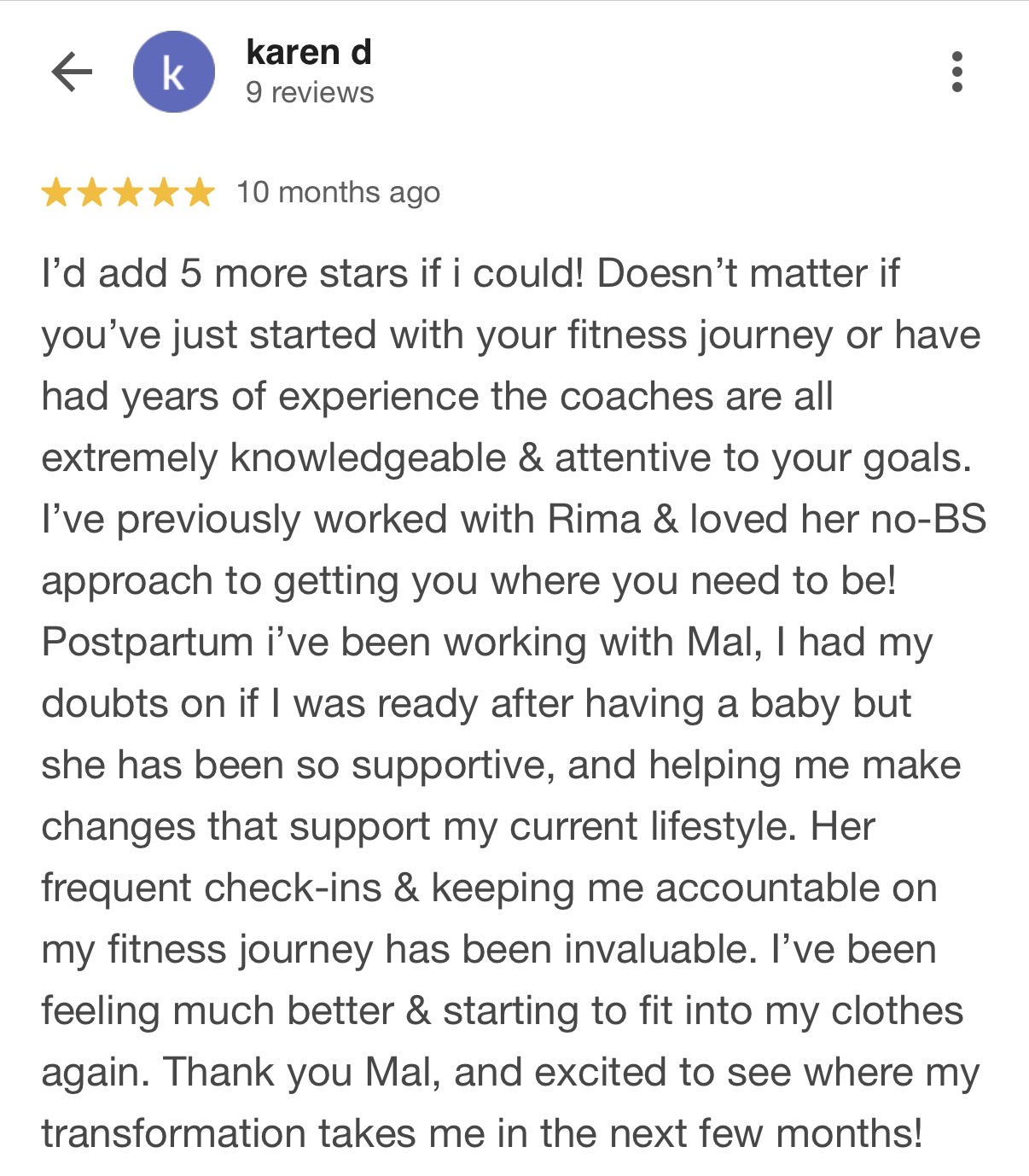 Client review
