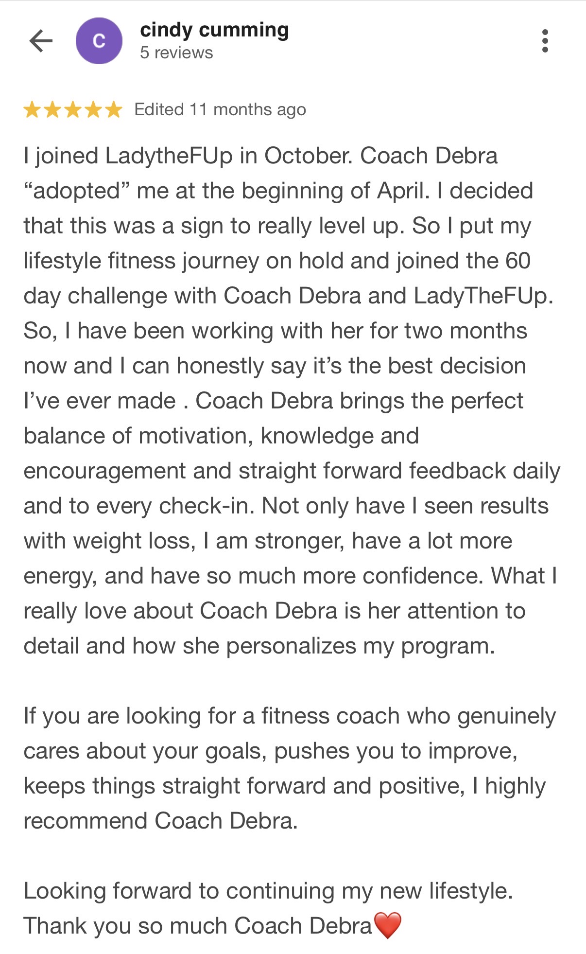 Client review