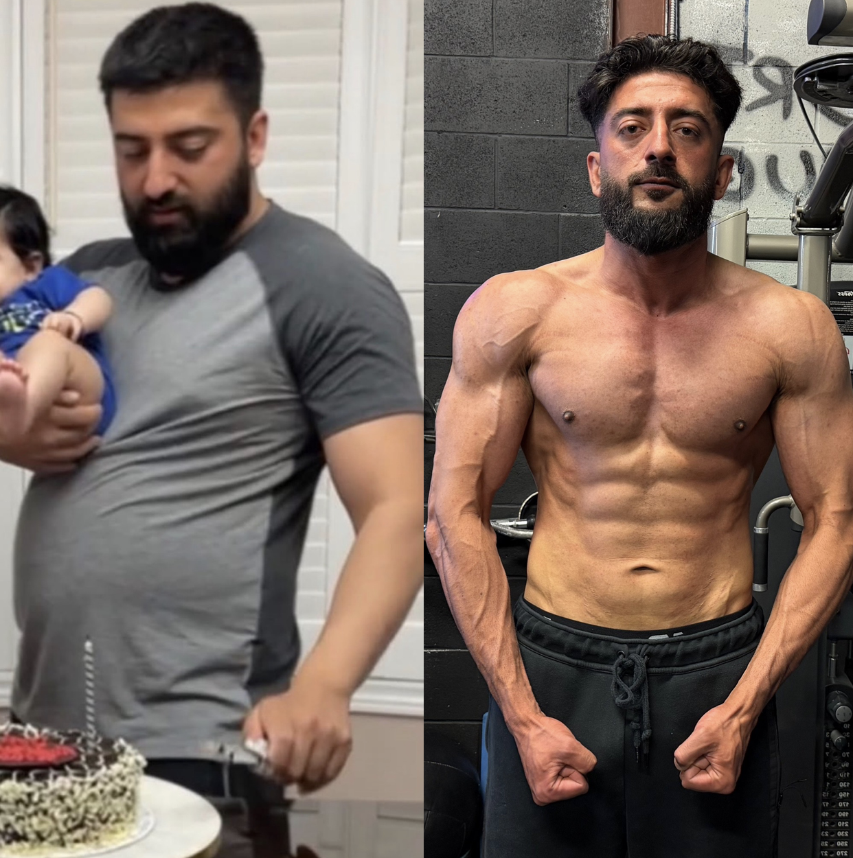 Hammer Fitness client before and after the M.E.D. Method