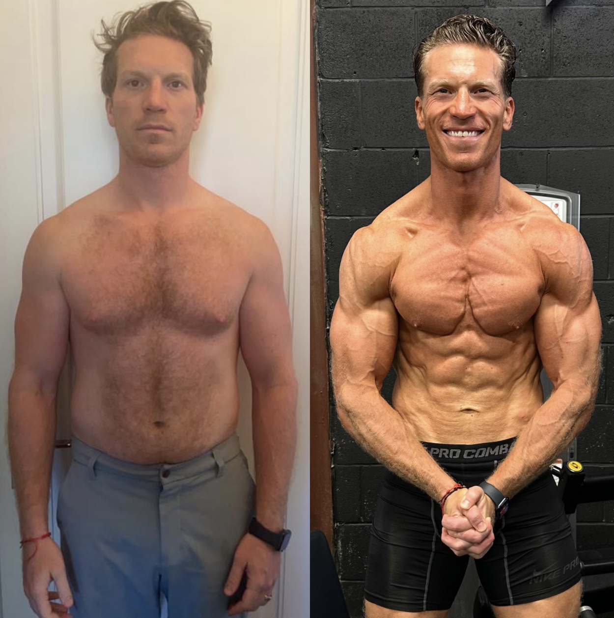 Hammer Fitness client before and after the M.E.D. Method
