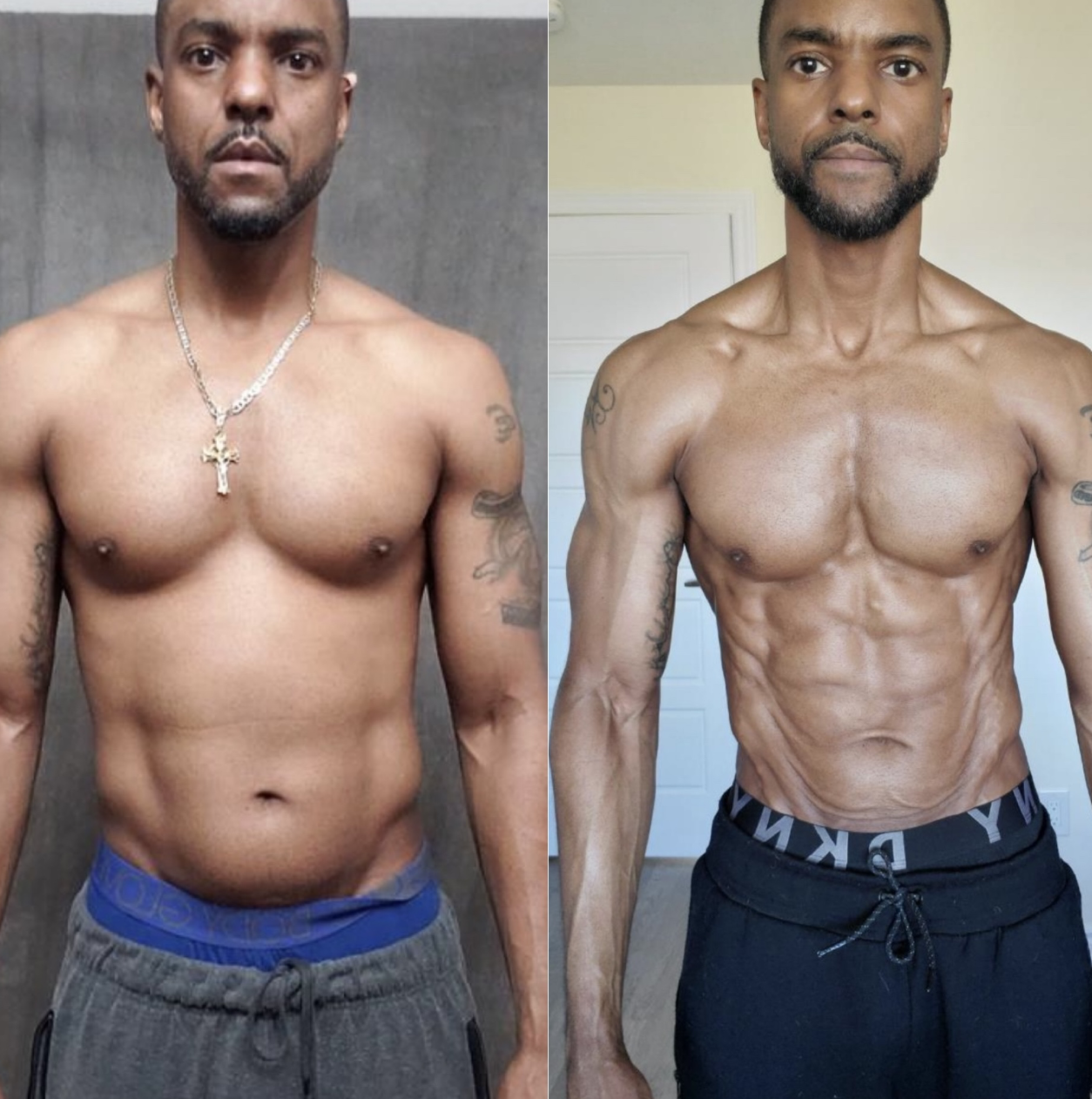 Hammer Fitness client before and after the M.E.D. Method