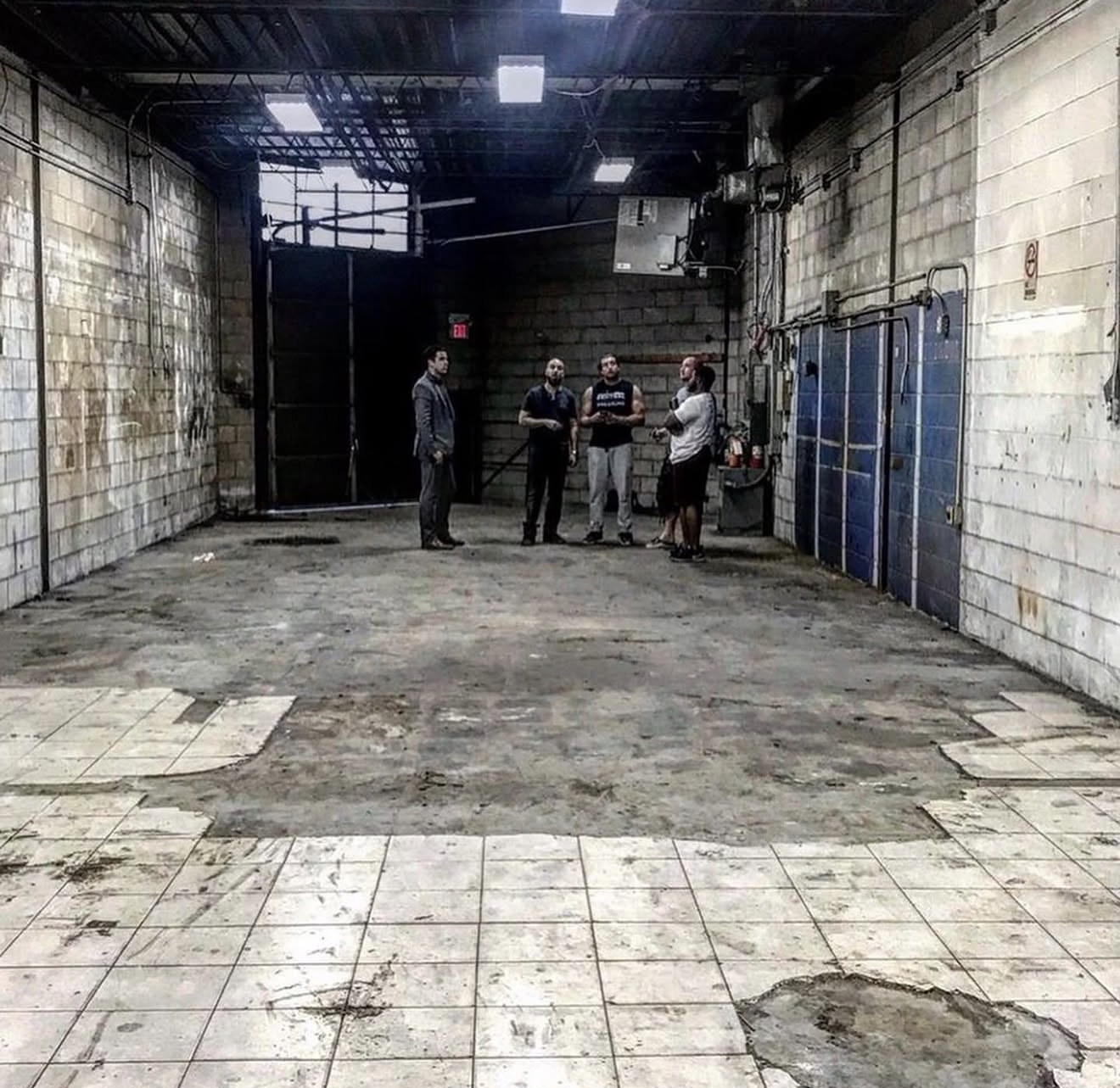 Amer Kamra and his brother Sam Kamra in the empty Scarborough warehouse that became Hammer Fitness, before signing the lease