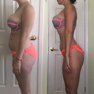 Client transformation achieved with Debra Basch at Hammer Fitness
