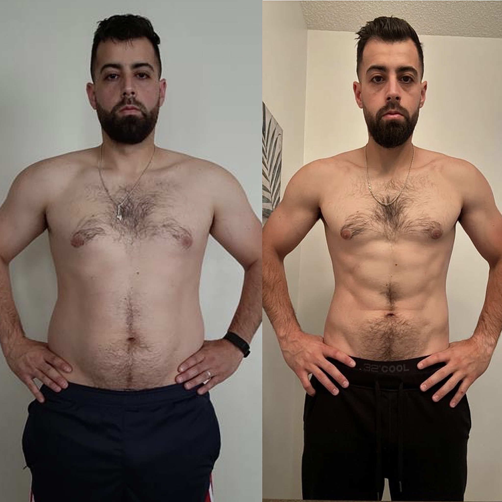 Fat loss and muscle gain result coached by Vlad Krymov at Hammer Fitness Scarborough