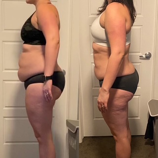 Client body composition transformation under Debra Basch at Hammer Fitness, Toronto