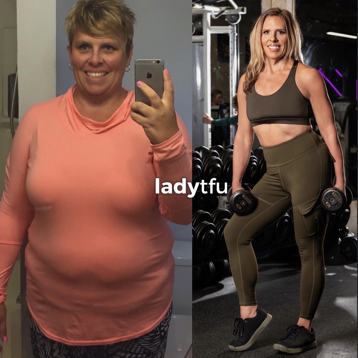 Fat loss and body composition result from coaching with Lexie Ward at LadyTheFUp