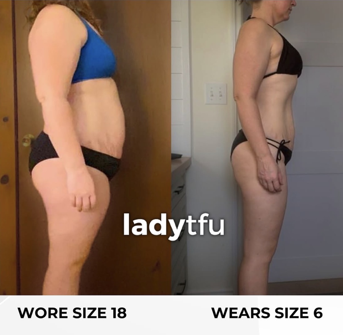 Transformation achieved with Lexie Ward's gut health and training coaching