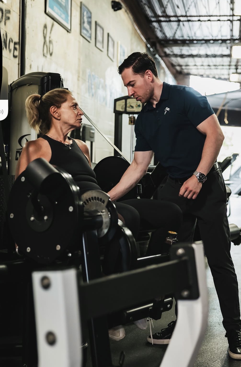 Vlad Krymov running a one-on-one personal training session at Hammer Fitness in Toronto