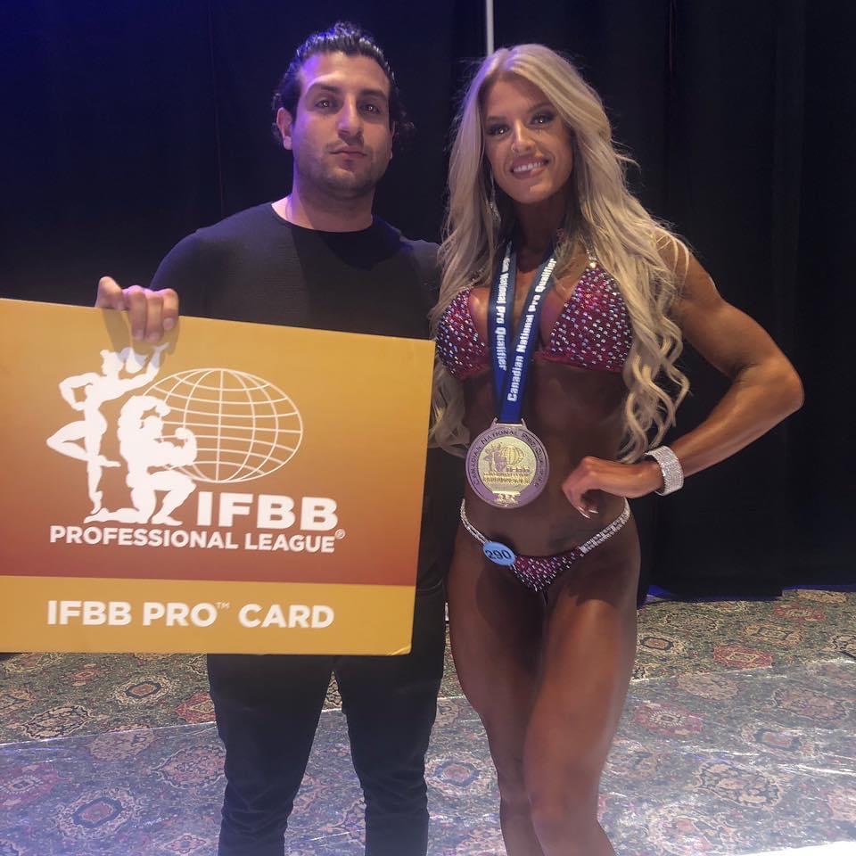 Competitor prepped by Amer Kamra at Hammer Fitness, IFBB pro card