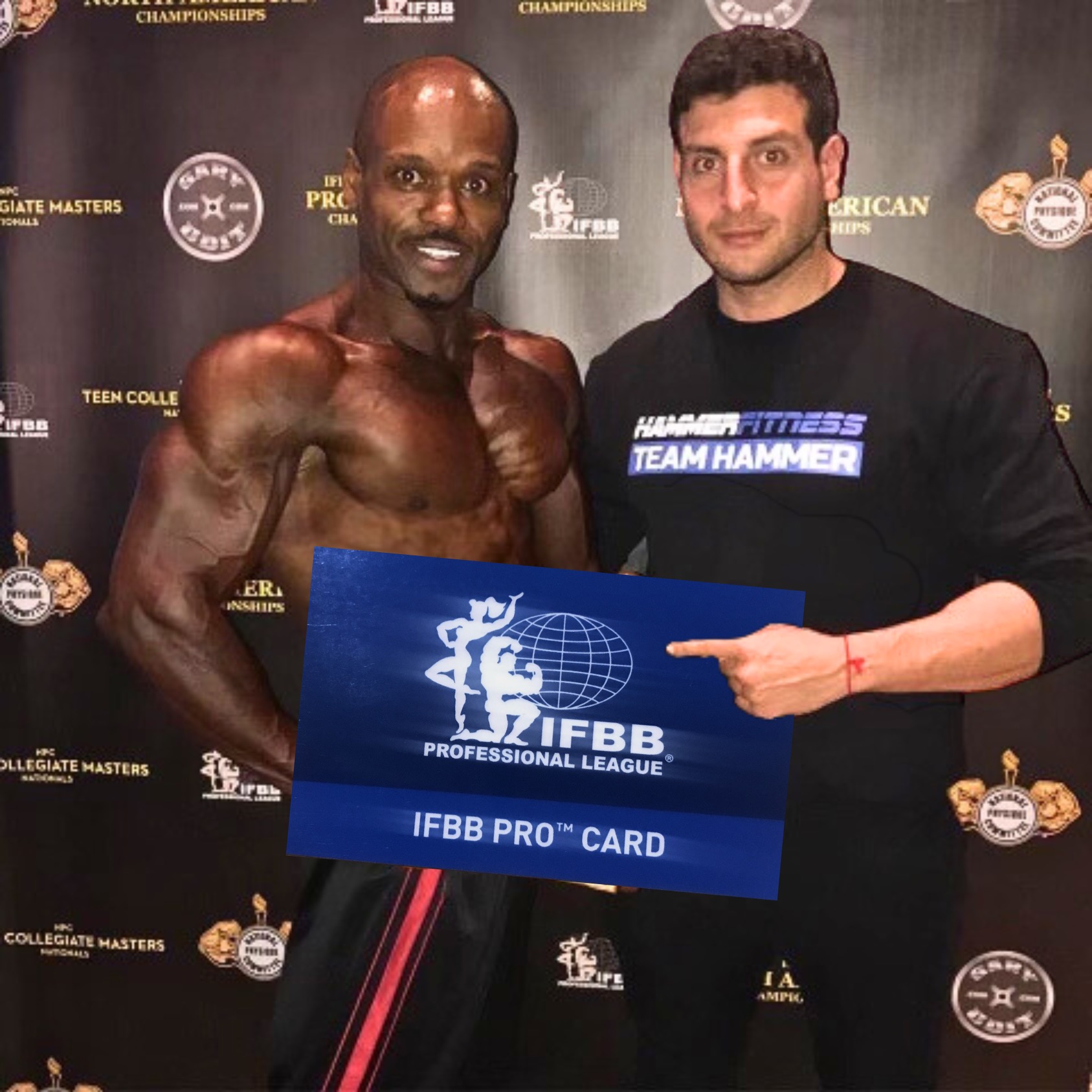 Athlete coached by Amer Kamra earning IFBB pro status