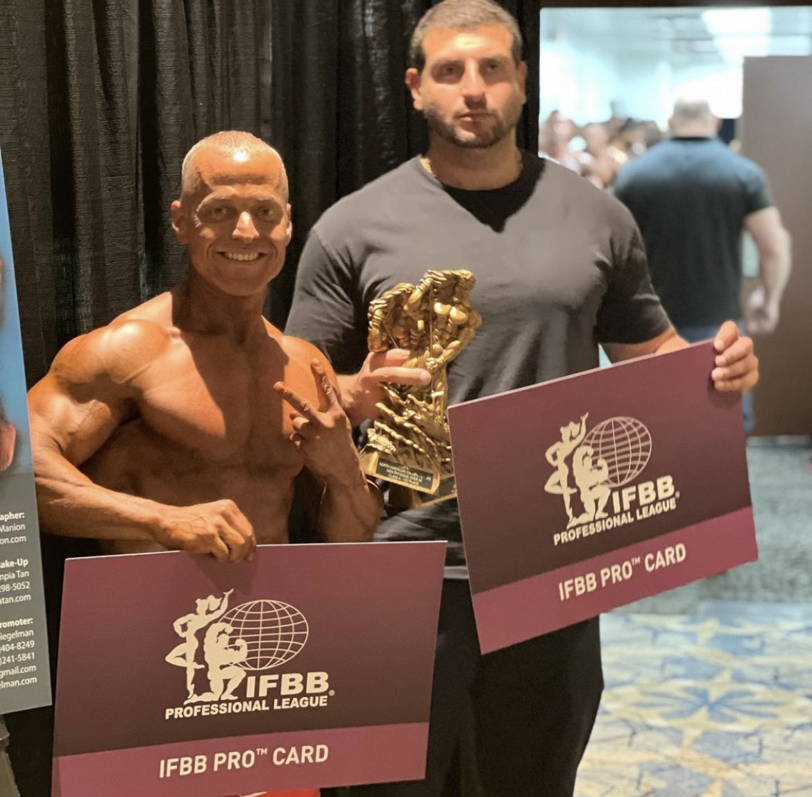 IFBB pro card awarded to an athlete coached by Amer Kamra