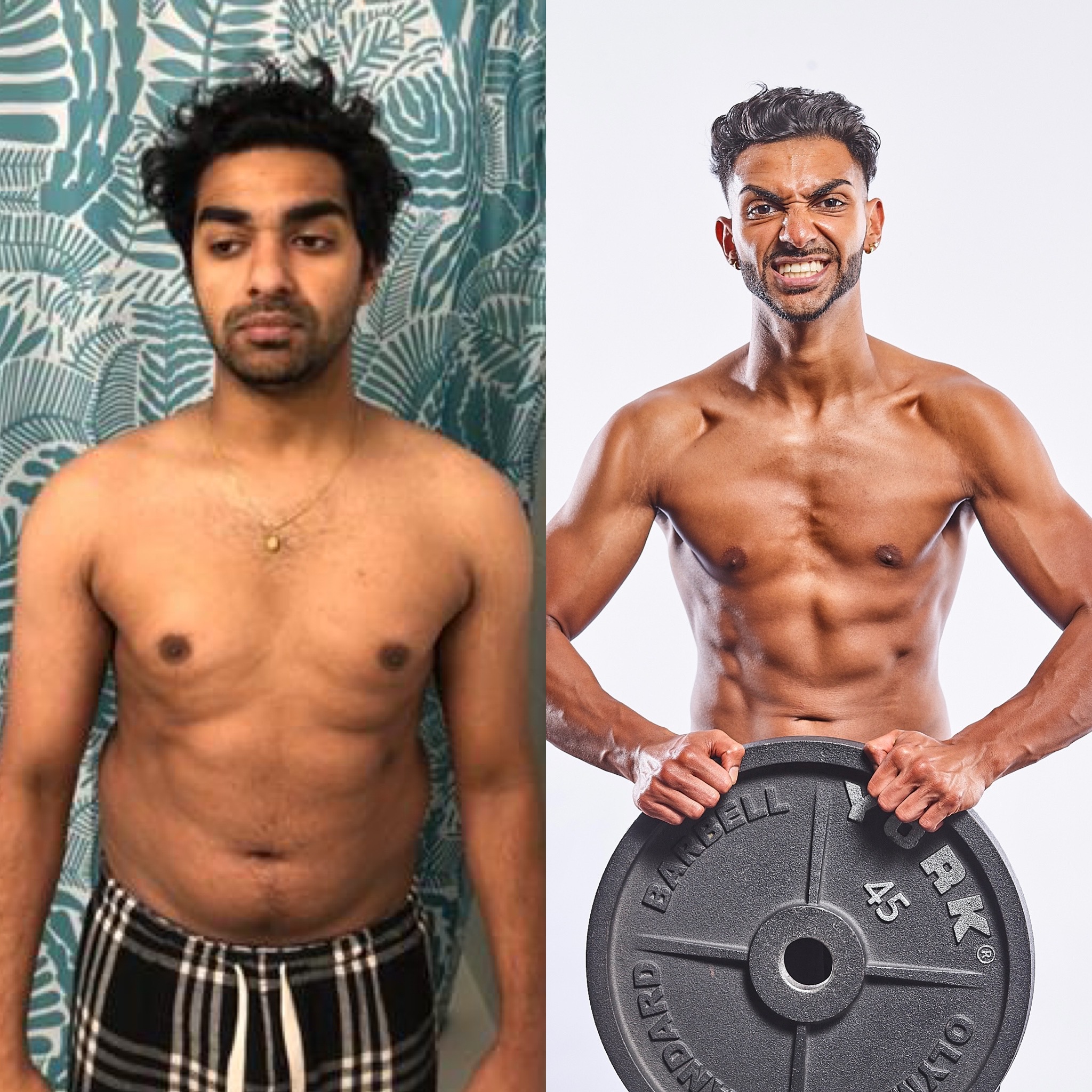 Muscle gain and body composition transformation coached by Jase Stevens at Hammer Fitness