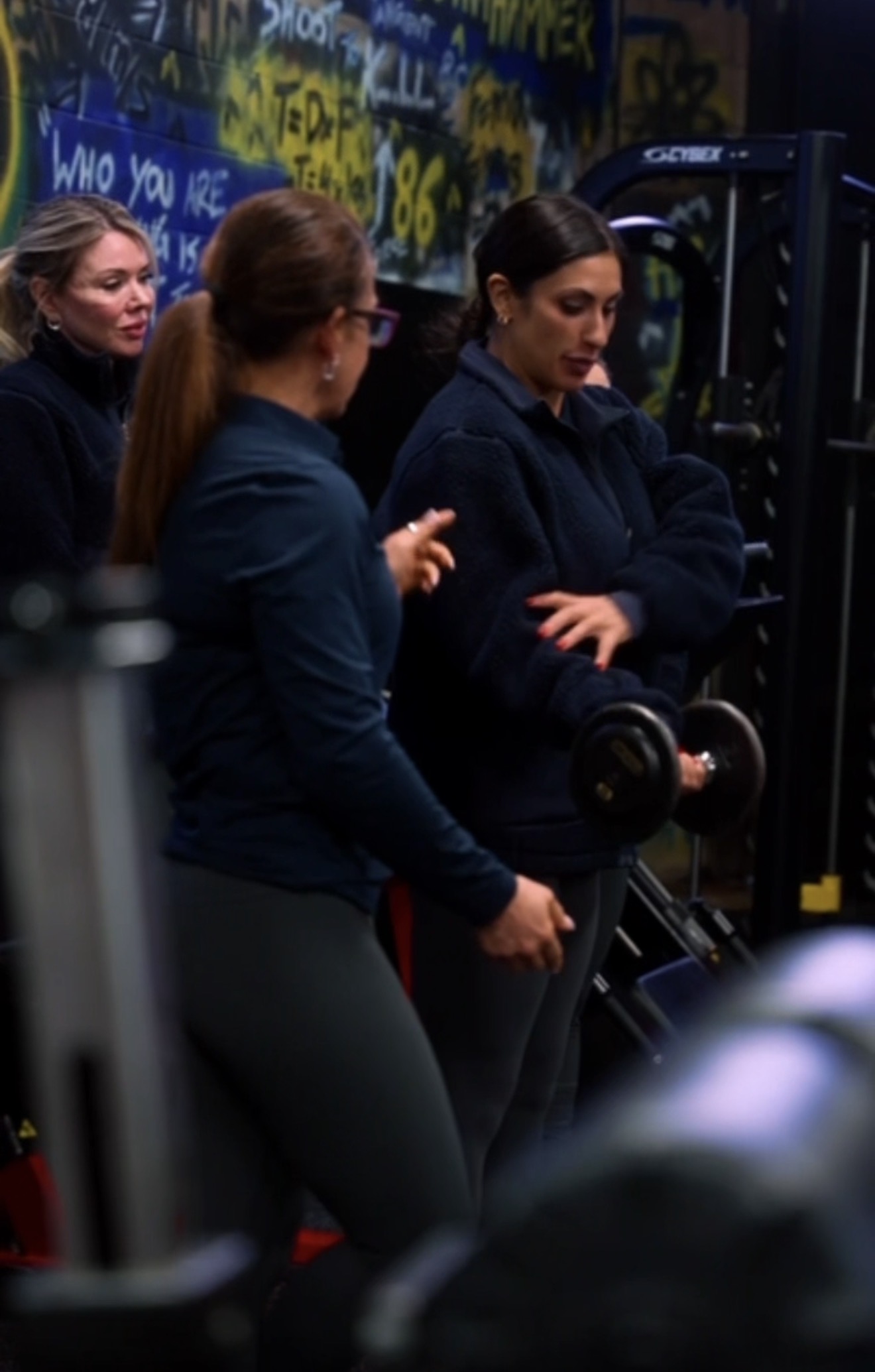 Malvina Mana coaching a client at Hammer Fitness, Scarborough