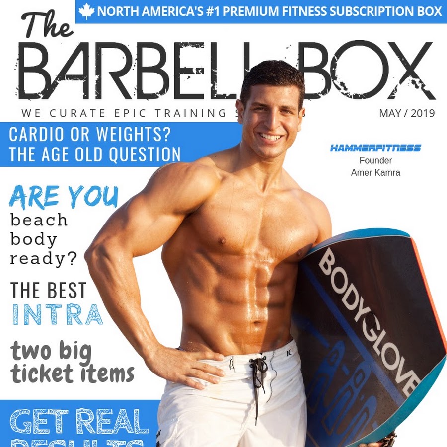 Amer Kamra on the cover of a fitness magazine
